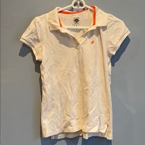vintage white and orange polo 🍊